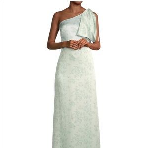 Sachin & Babi
Chelsea Floral One-Shoulder Gown- jade water color